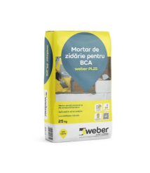 Mortar de zidarie pentru BCA, WEBER PL25, 25 kg